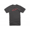 triko AGELESS CLASSIC TEE krátký rukáv, ALPINESTARS (černá/červená, vel. XL) M182-473-XL