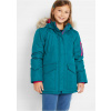 Detská bunda - Bonprix Parka Jacket 110 (B.P.C _MS 5Z4 Turquoise Down Jacket _/ 110)
