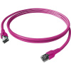 Easylan CP1KVBVBV0075 RJ45 sieťové káble, prepojovacie káble CAT 6A S/FTP 7.50 m fialová dvojžilový tienený, bez halogénov, samozhášavý 1 ks; CP1KVBVBV0075