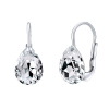 Stříbrné náušnice se Swarovski® Crystals kapka SILVEGOVSW072