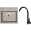 Set Sinks G23629 (dřez Solo 560 Avena 29 + baterie Arco Černá matná)