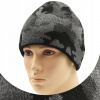 Beanie pako zimná čiapka čierna, šedá. Universal (Pánsky zimný klobúk Frost Polar Camo Product Plant Product)
