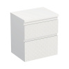 Skrinka pod umývadlo Jungborn TRENTA biela matná 56,7 x 64,6 x 44,5 cm