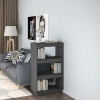 zahrada-XL Knižnica/deliaca stena sivá 60x35x103 cm masívna borovica 810866