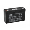 Akumulátor energie BezÚ Olovený AGM/VRLA Pb-SO4 Geti SLA-6V/12.0Ah 6V/12.0Ah C500/50% (Trakčná záložná batéria 