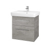 Dreja Umývadlová skrinka Q MAX SZZ2 60 - D01 Betón / Úchytka T04 / D01 Betón