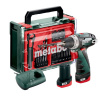 Metabo 600080710 PowerMaxx BS Basic Set aku vŕtací skrutkovač 12V 2x2Ah + 41 dielňa sada vrtákov a bitov