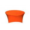 TENTino Elastický obrus STANDARD na okrúhly stôl 152 cm Farba obrusu: ORANŽOVÁ / ORANGE
