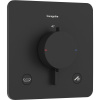HANSGROHE Ecostat Comfort Q termostat pod omietku pre 2 spotrebiče, so zabudovanou bezpečnostnou kombináciou podľa EN1717, matná čierna, 33717670