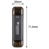 Transcend ESD310C 512GB, External SSD, USB 10Gbps, Type C/A
