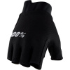 100% EXCEEDA Women's Gel Short Finger Gloves Black - M