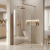 Sprchová zástena Rea Heaven Brush Copper 120