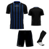 Futbalová sada Givova Kit Tratto pre celé mužstvo, od 12 ks, čierna/ modrá počet ks v sade: 25 hráčskych setov