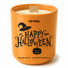 Ravina Sójová sviečka Happy Halloween – vôňa tekvicového koláča s dreveným knôtom