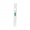 Sklenená fajka S2 Spherule Strait 12 cm – Zelené guličky