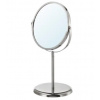Obojstranné zväčšovacie kozmetické zrkadlo - Stojanové zrkadlo, odtiene sivej a striebornej, Ikea (Stojanové zrkadlo, odtiene sivej a striebornej, Ikea)