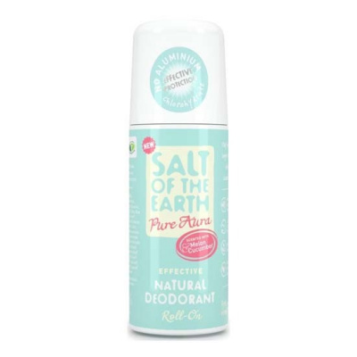 Prírodný kryštálový deodorant - roll on PURE AURA Melón - uhorka 75ml Salt of the earth