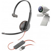 HP Poly 2200-87120-025 telefon Sluchátka On Ear kabelová mono černá regulace hlasitosti, Vypnutí zvuku mikrofonu