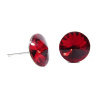 Náušnice Swarovski elements rivoli 12 mm červené LIGHT SIAM – napichovačky