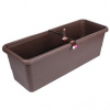 PLASTKON Samozavlažovací truhlík GARDENIE SMART 60x22,5x19,5 cm hnedý