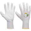 CERVA ECO flat / Bezšvové máčané rukavice, polyuretán - biela 10