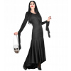 OBLEČENIE GOTICKÁ ČIERNA GOTICKÁ DÁMA HALLOWEEN S