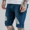 Kraťasy Siksilk - Distressed Denim Shorts Midstone 2XL