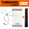 TORNADO CLASIC LANKO rotačná komínová kefa čistič komína set 8 m + darček vak zadarmo