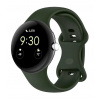 eses Silikónový remienok pre Google Pixel Watch 3, 41 mm, veľkosť S - Tmavo zelený