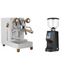 Lelit MaraX3 PL62X3, white + Eureka Atom Specialty 65, black