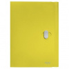 Leitz Recycle A4 so stláčacím gombíkom žlté