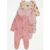 Dojčensky overal - PAJACYK GEORGE 68 PINK (3-palec pajecyki Flower Pink George 3-6m)