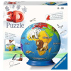 3D puzzle Ravensburger 118403 72 dielikov (Ravensburger Globe Animals 3D puzzle 72 dielikov)