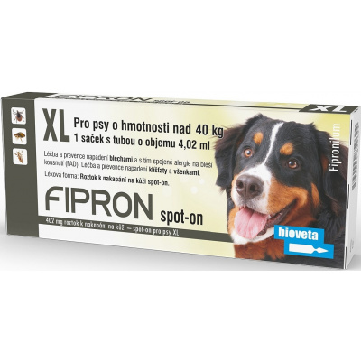 Bioveta Fipron 402mg Spot-On Dog XL sol 1x4,02ml