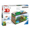 Puzzle 3D 108 dielikov. Truhlica Minecraft Ravensburger 112869