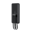 Powerbanka Choetech B654 10000mAh 22,5W USB-A / USB-C / micro USB so vstavaným USB-C / Lightning káblom - čierny (Powerbanka Choetech B654 10000mAh 22,5W USB-A / USB-C / micro USB so vstavaným USB-C /