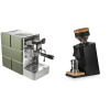 Stone Espresso Mine Green + Eureka Mignon Single Dose, Black & Oak