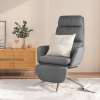 zahrada-XL Relaxačné kreslo s podnožkou bledosivé látka 3097524