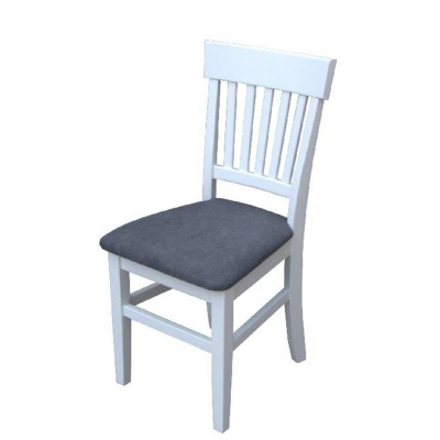 Biela jedálenská stolička BRUNO 2 MET KRZ09 z masívu