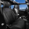 Poťahy sedadiel na mieru, Predné, Zadné, 4 Dvere, Čierna, Jeep Wrangler JL, Jeep Gladiator JT