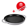 Staub Okrúhly liatinový gril 26 cm, tmavosivá 1203018
