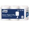Tork Papierové utierky v rolke so stred. odvíjaním 2-vrstv. TORK M2, návin 121,5 m (6 ks)