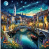NORIMPEX Diamantové maľovanie Nočné Benátky 30 x 40 cm