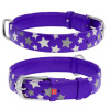 COLLAR Obojok kožený s hviezdami Glamour