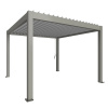 Biohort pergola 3,5x3,5 - 367,5 x 367,5 cm, kremeňovo sivá /strieborná metalická (lamely) B489330