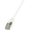 LogiLink CP2091S RJ45 sieťové káble, prepojovacie káble CAT 6 F/UTP 10.00 m biela s ochranou 1 ks; CP2091S