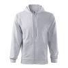 MALFINI Mikina Trendy Zipper 410 na zip, pánská MAL-4100318 3XL Melír šedá světlá