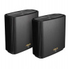 ASUS ZenWiFi XT9 2-pack Wireless AX7800 Tri-band Mesh WiFi 6 System, black (90IG0740-MO3B30)