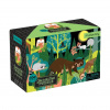 Puzzle Zvieratká v lese - svieti v tme 100 dielikov