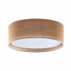 Stropné svietidlo Plafond Plafond JUTA Round White and Brown Jute 60cm 15W 4xE27 6584 TK Lighting